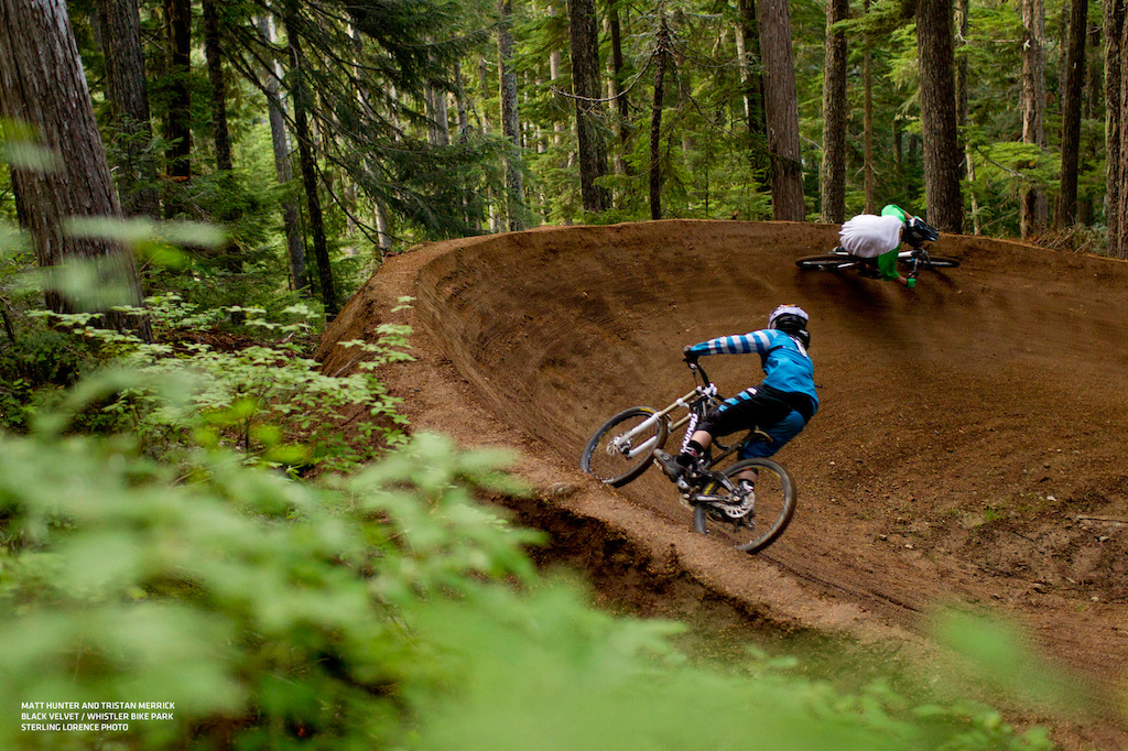 the new Black Velvet trail in the Whistler Bike Park