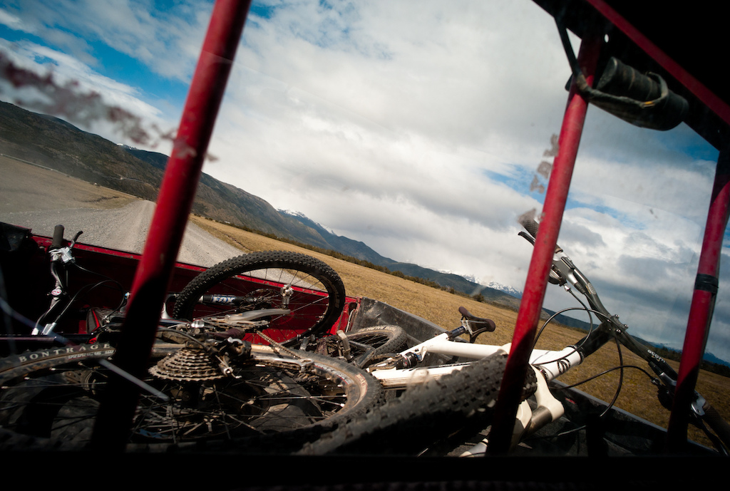 Even in Patagonia you can rely on the locals for pickup truck shuttle services for a few dollars. Just ask about. Photo by Dan Milner.