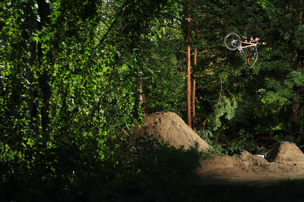 Fat 360 turnbuckle on his trick jump 