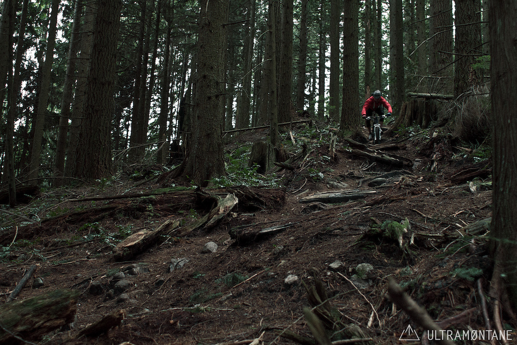 Steep and technical but no issues on the custom hardtail.