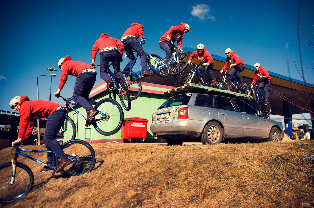 Piotrek Krajewski 360 from the car with his Quinnie. Photo by Konrad Ruci ski. Ride Your Way 2 Bling.